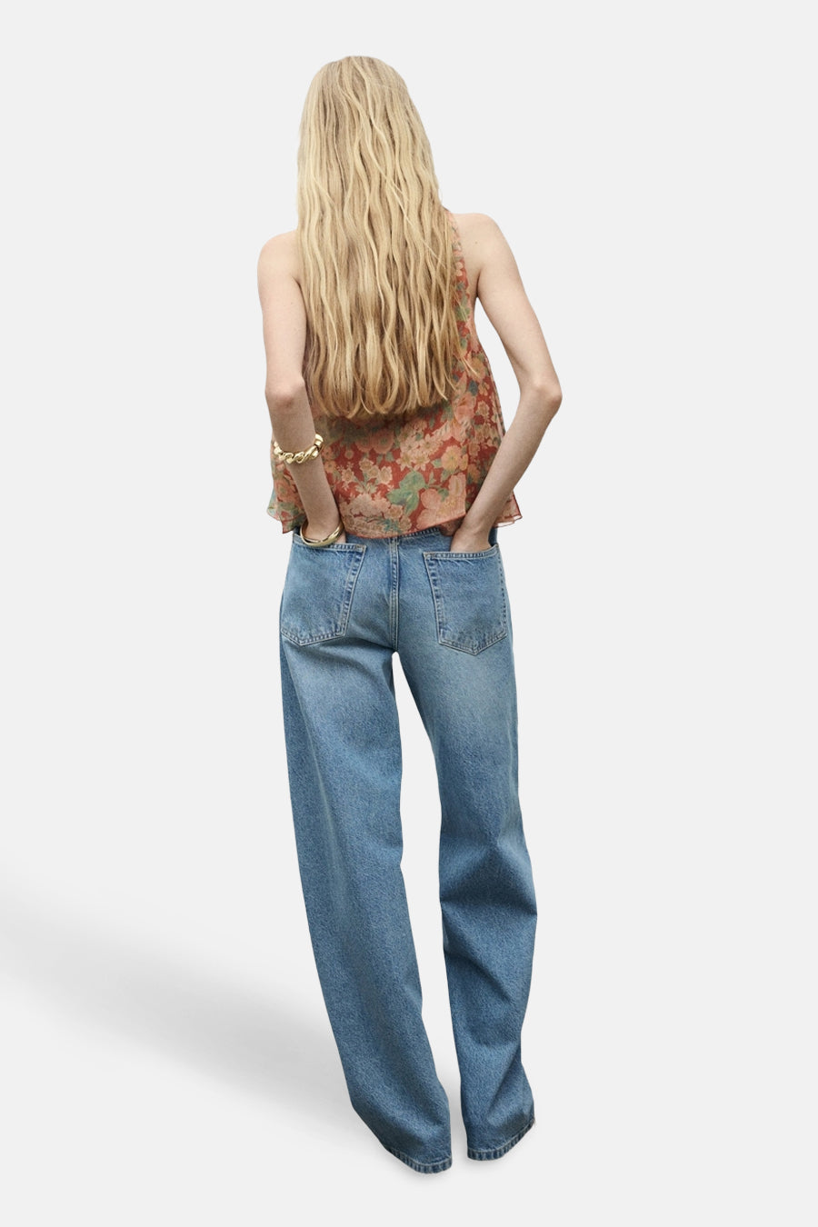 Blouse (zonder mouwen) multicolor - MANGO - MANGO - 3