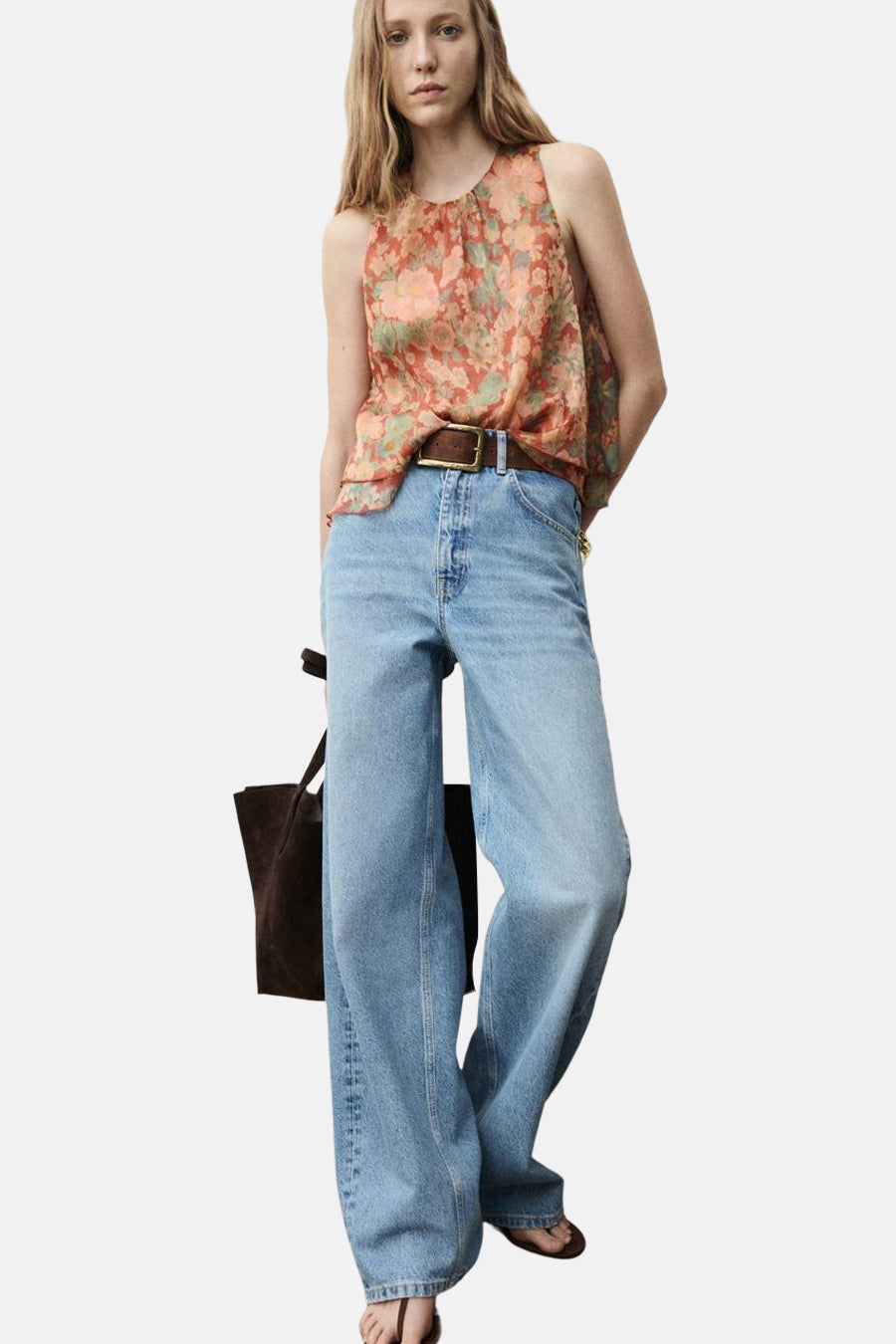 Blouse (zonder mouwen) multicolor - MANGO - MANGO - 4