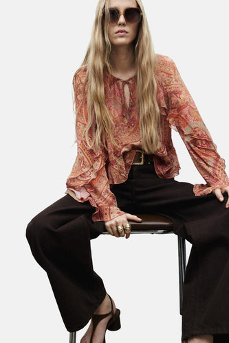 Blouse (lange mouwen) multicolor - MANGO - MANGO - 5