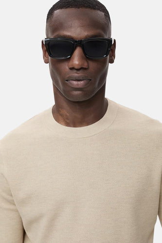 Pull met ronde hals - beige - MANGO - 6