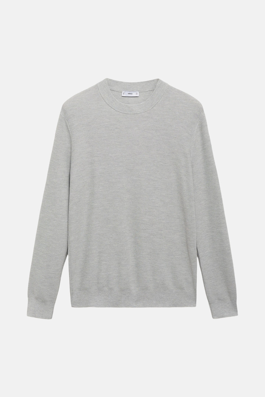 Pull met ronde hals - grijs - MANGO - 6