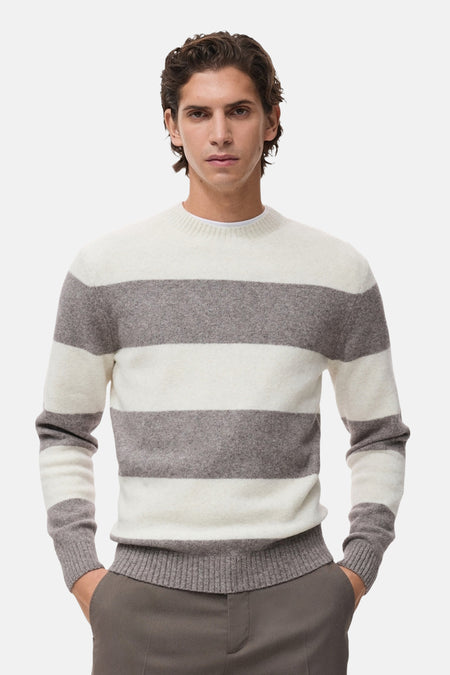 Pull met ronde hals - multicolor