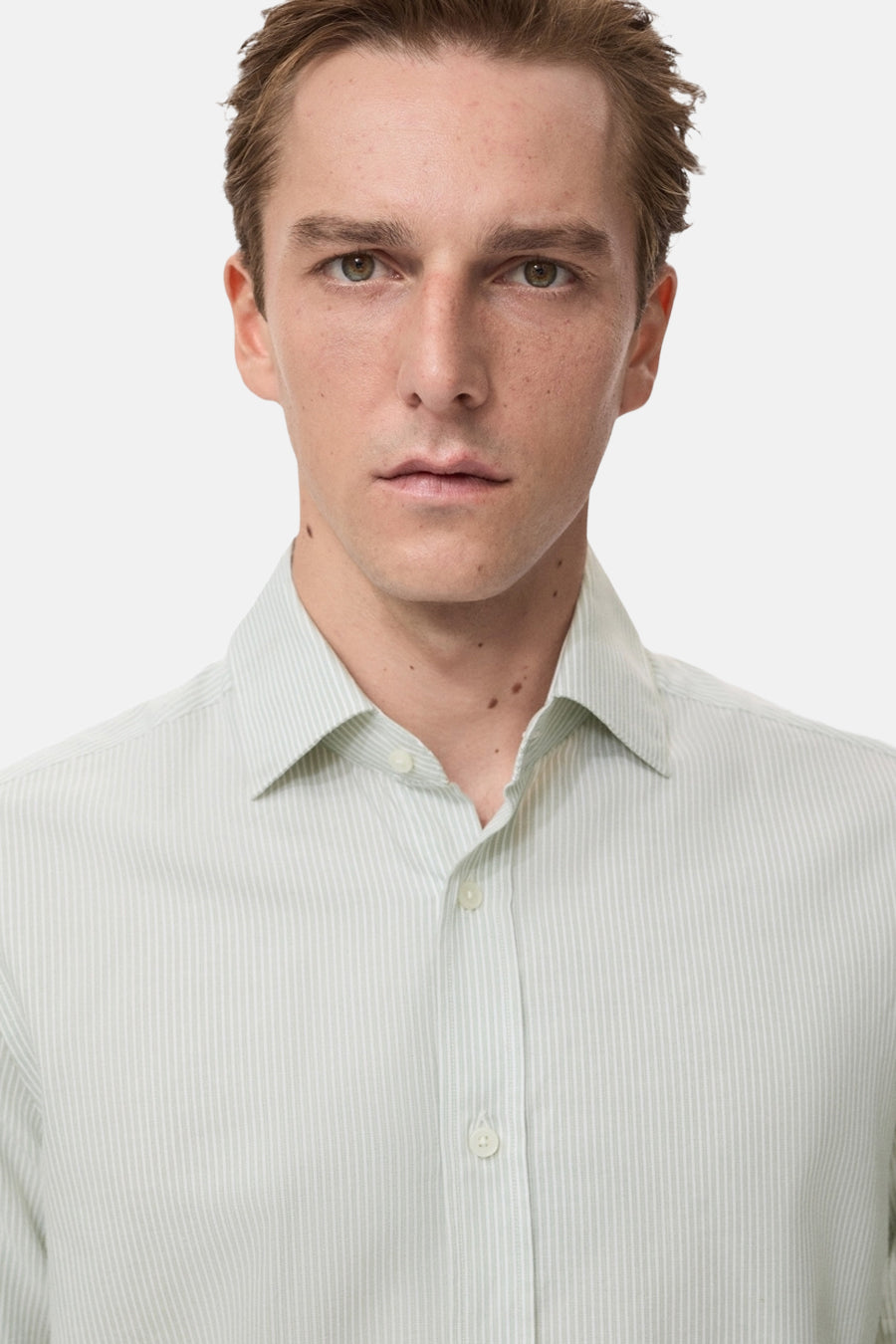 Chemise à manches longues - vert - MANGO - 4