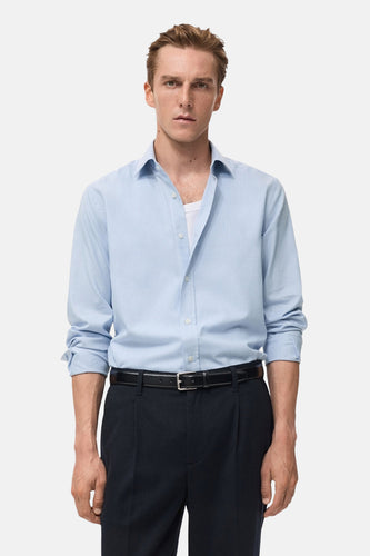 Chemise à manches longues - bleu