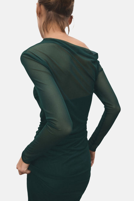 Kleedjes (lange mouwen) groen - MANGO