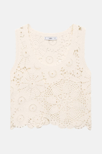 Top - ecru - MANGO