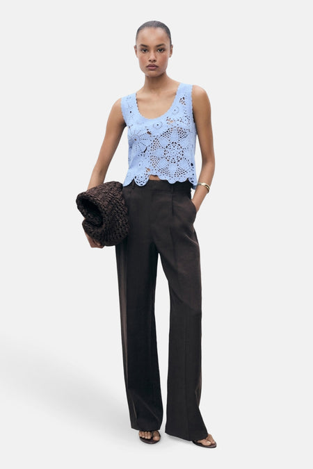 Top (zonder mouwen) Blauw - MANGO