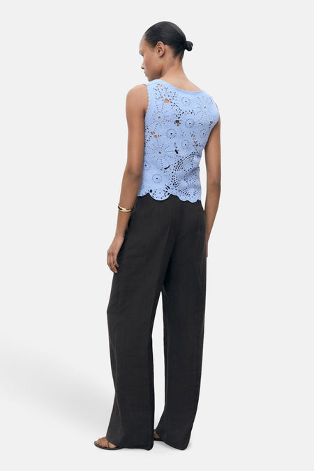 Top (zonder mouwen) Blauw - MANGO