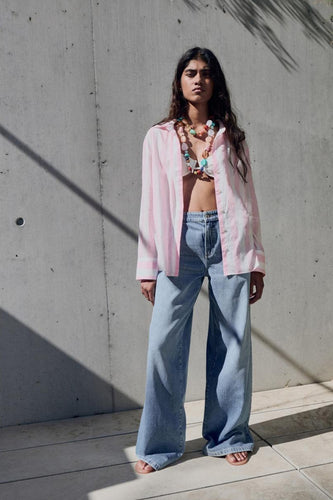 Chemise à manches longues - Rose