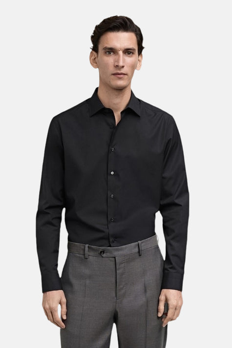 Hemd (lange mouwen) Zwart - MANGO