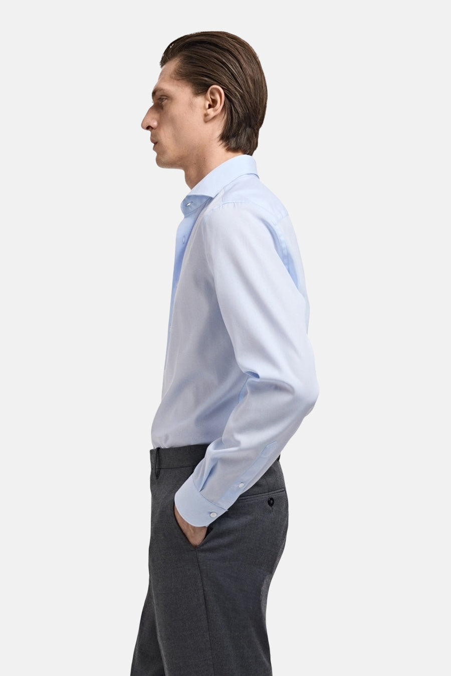 Chemise à manches longues - bleu - MANGO