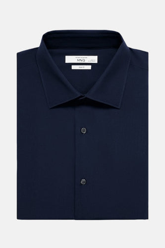 Hemd (lange mouwen) blauw - MANGO - MANGO