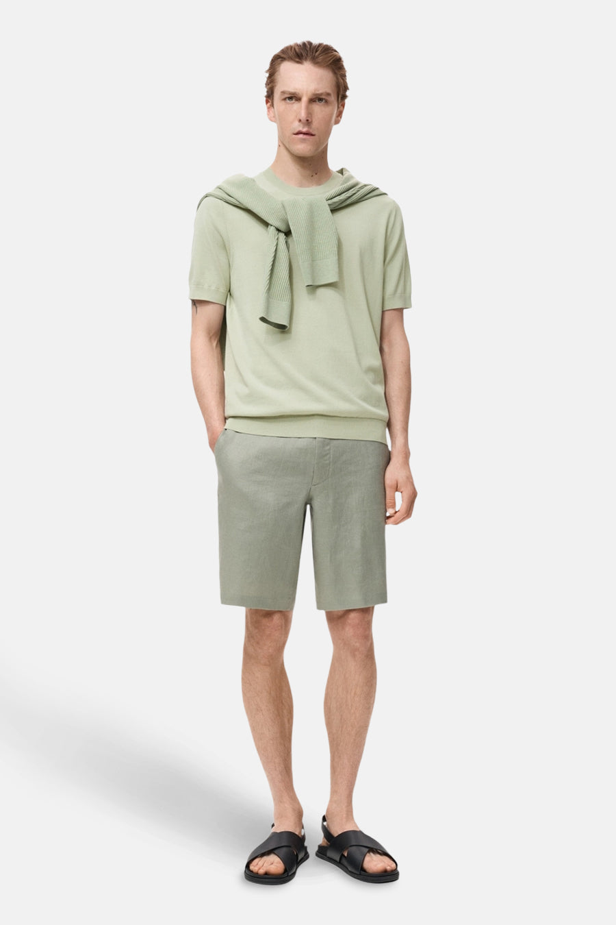 T-shirt à manches courtes - vert - MANGO