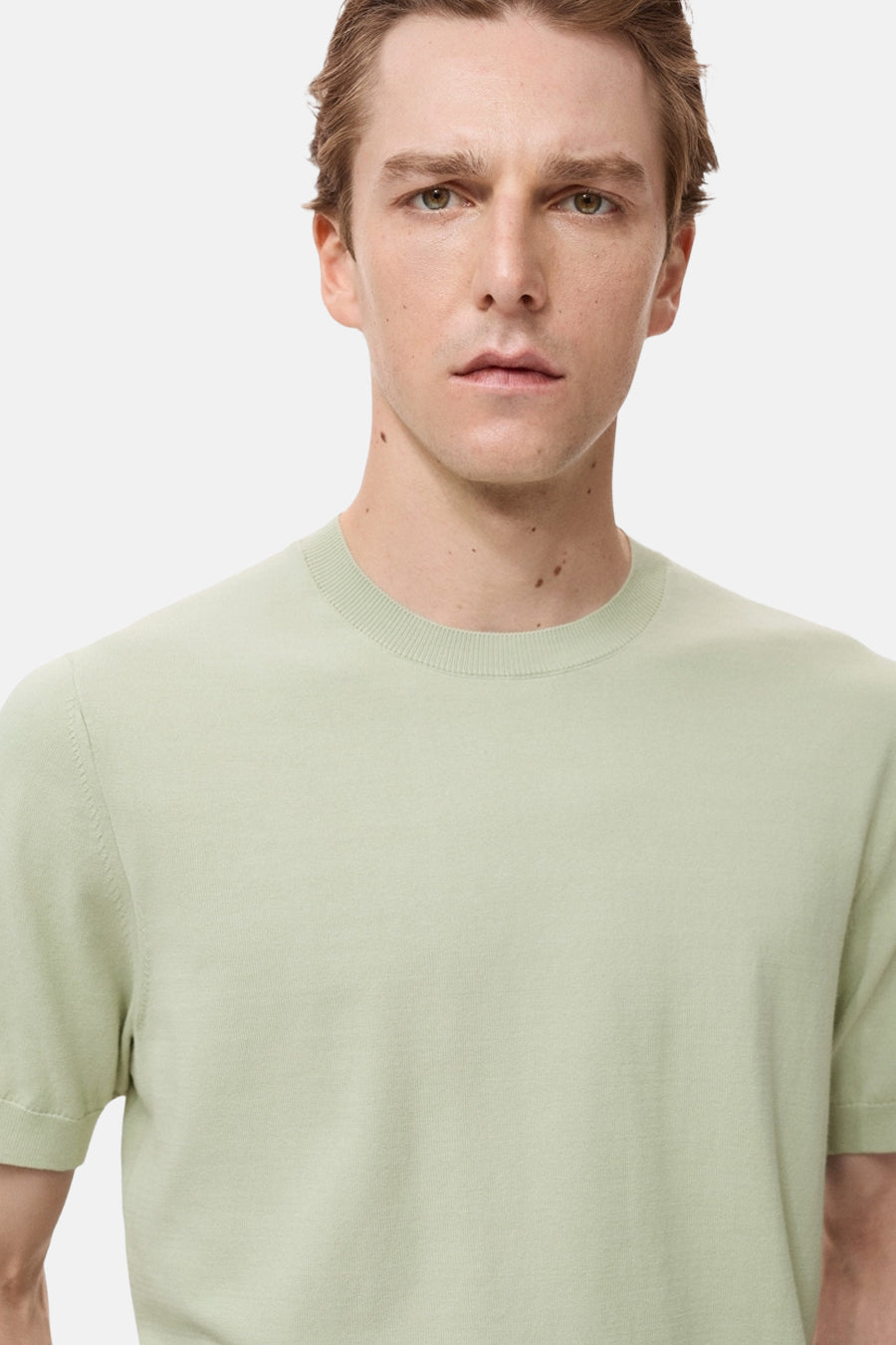 T-shirt à manches courtes - vert - MANGO