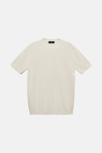 T-shirt à manches courtes - Écru - MANGO