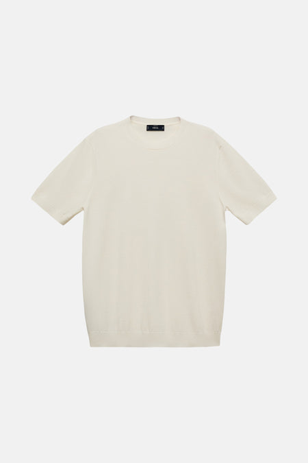 T-shirt met korte mouwen - Ecru
