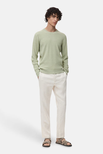 Pull à col rond - vert - MANGO