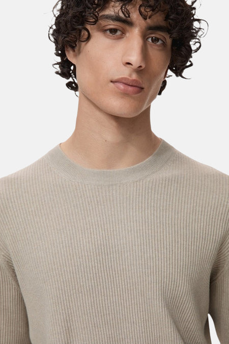 Trui met ronde hals Beige - MANGO