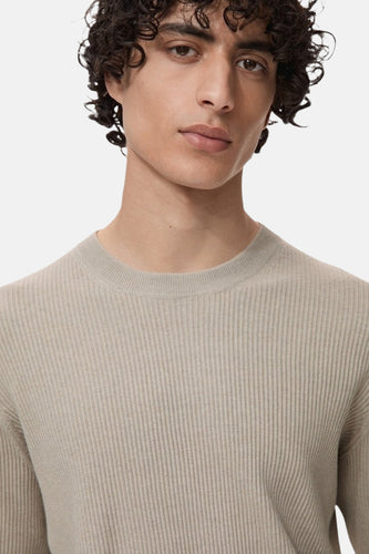 Pull met ronde hals - beige - MANGO