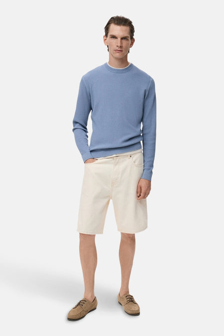 Trui met ronde hals Blauw - MANGO