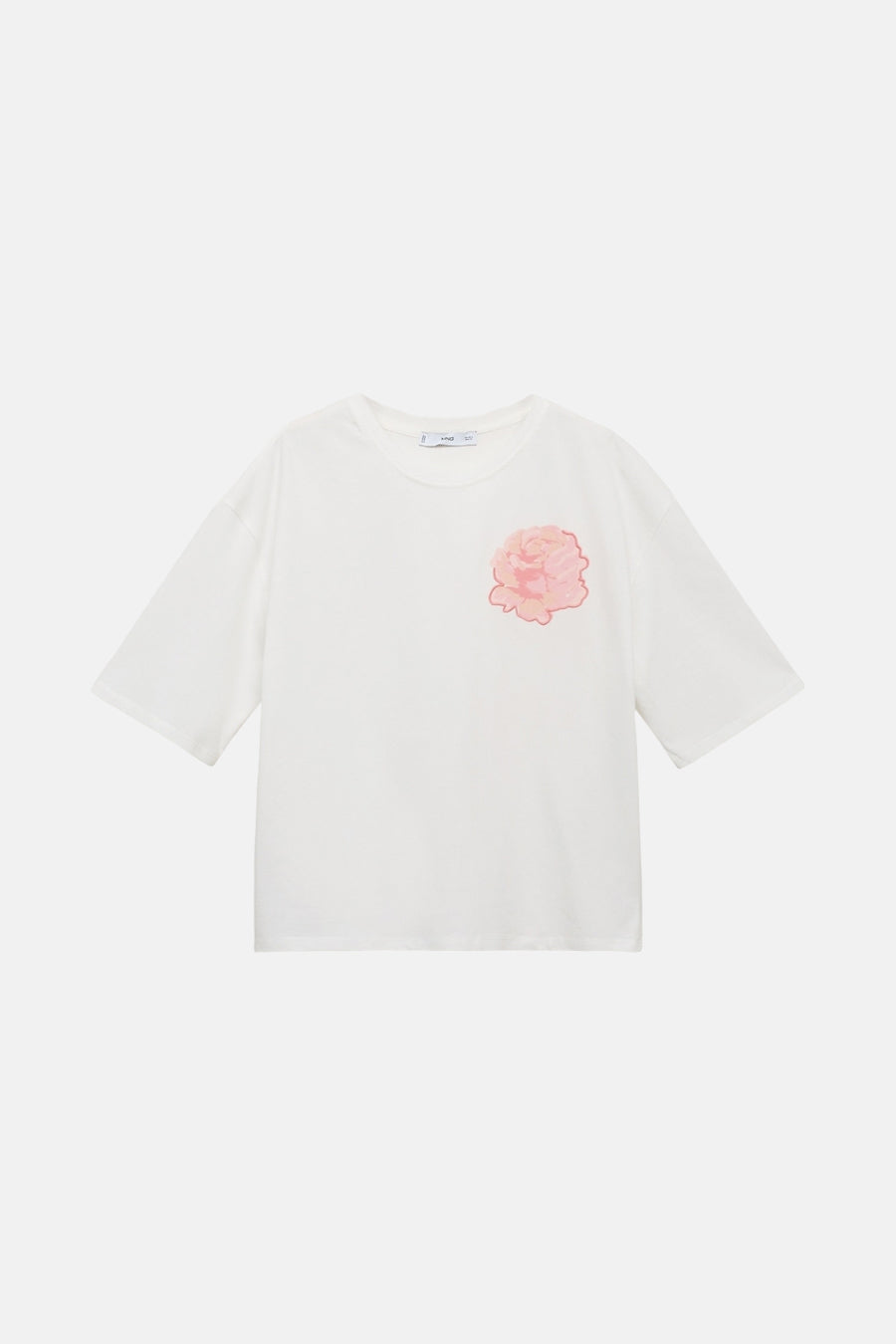 T-shirt à manches courtes - Blanc - MANGO