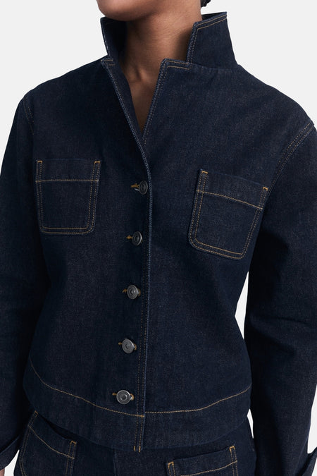 Jeansjas - Dark blue denim