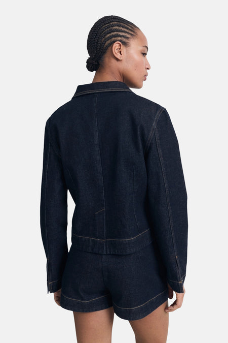 Jeansjas - Dark blue denim