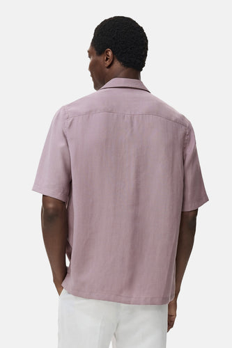 Chemise à manches courtes - violet - MANGO