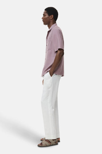 Chemise à manches courtes - violet - MANGO