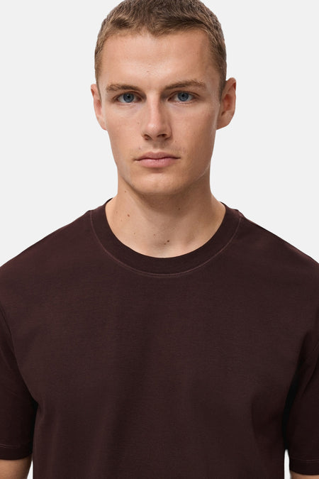 T-shirt (manches courtes) bordeaux - MANGO