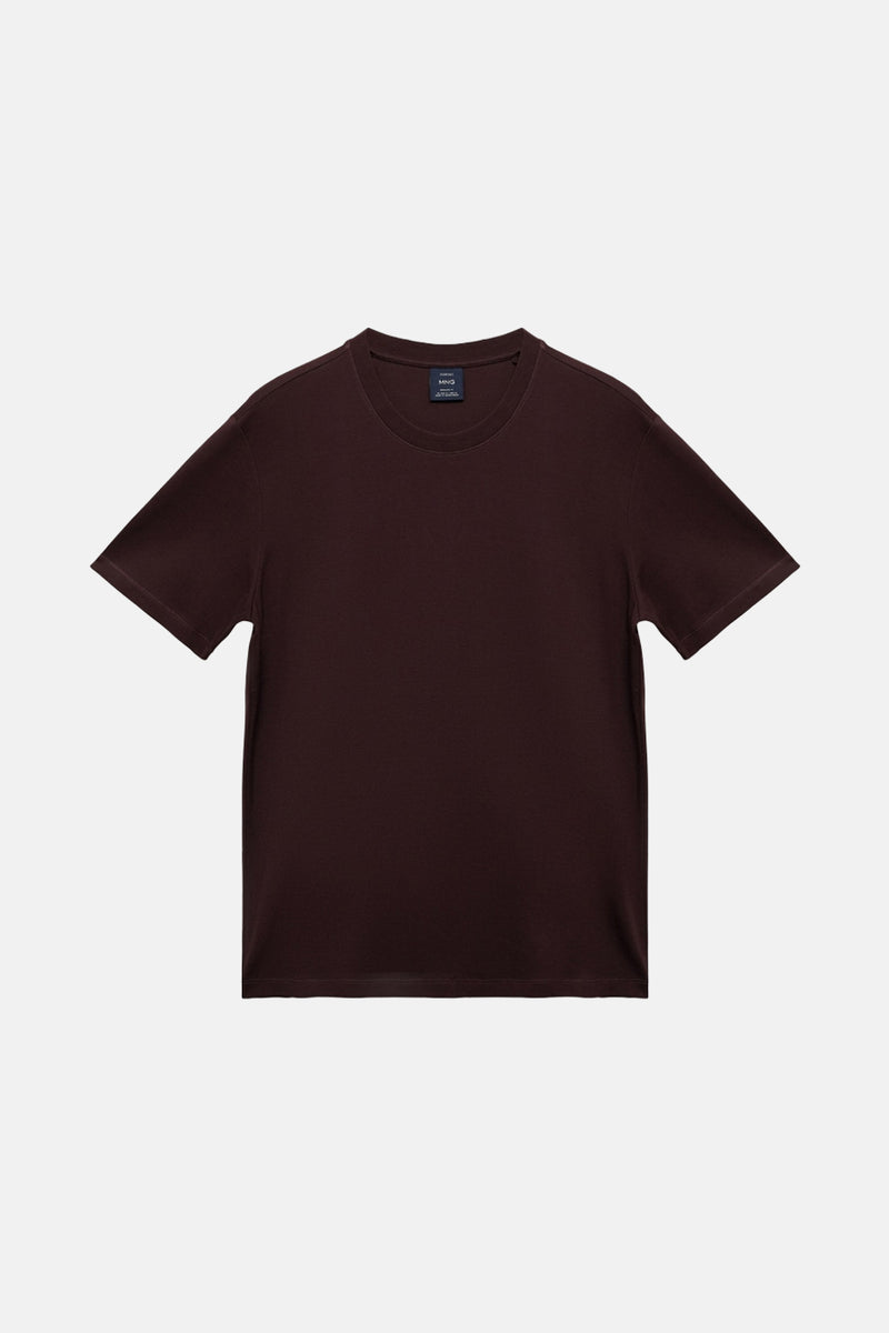 T-shirt met korte mouwen - bordeaux