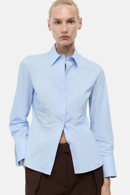 Chemise à manches longues - bleu