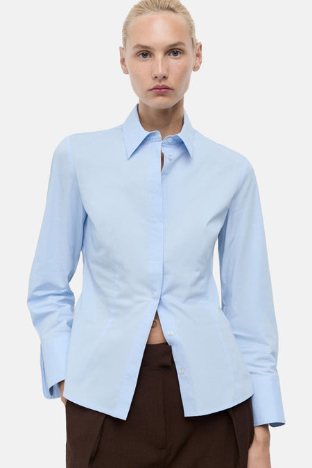 Chemise à manches longues - bleu