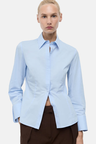 Chemise à manches longues - bleu - MANGO - 6