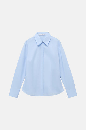 Chemise à manches longues - bleu - MANGO - 6