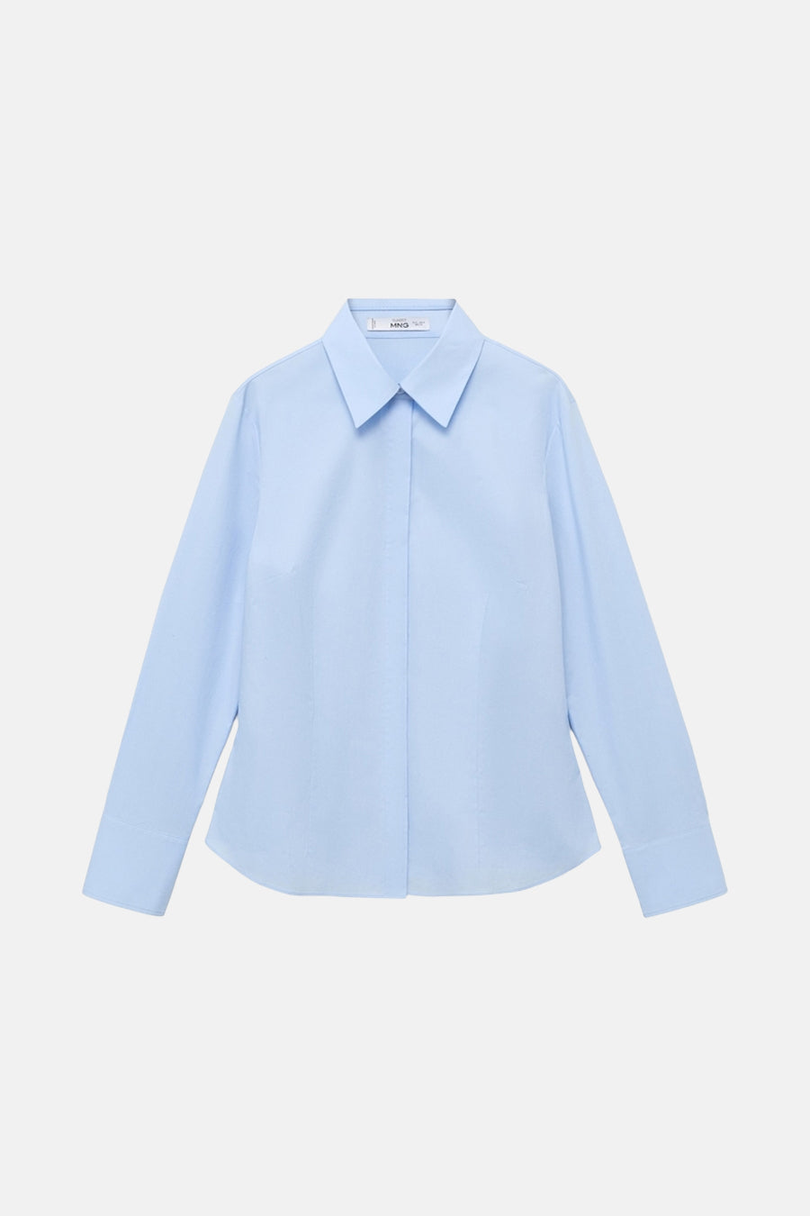 Chemise à manches longues - bleu - MANGO - 6