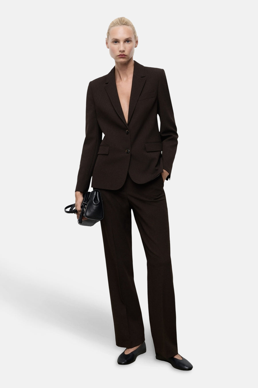 Blazer - bruin - MANGO