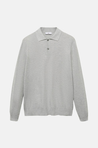 Pull à col rond - gris - MANGO - 5