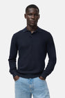 Pull met ronde hals - blauw