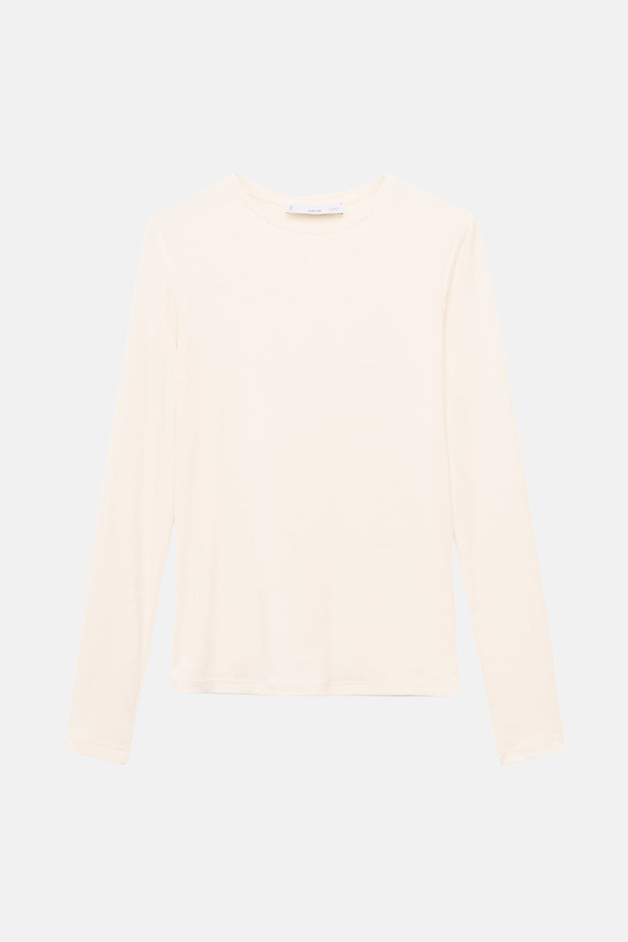 T-shirt met lange mouwen - beige
