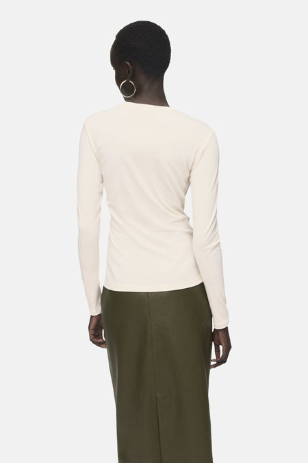 T-shirt à manches longues - beige