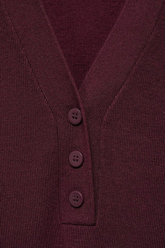 Pull met ronde hals - bordeaux - MANGO - 6