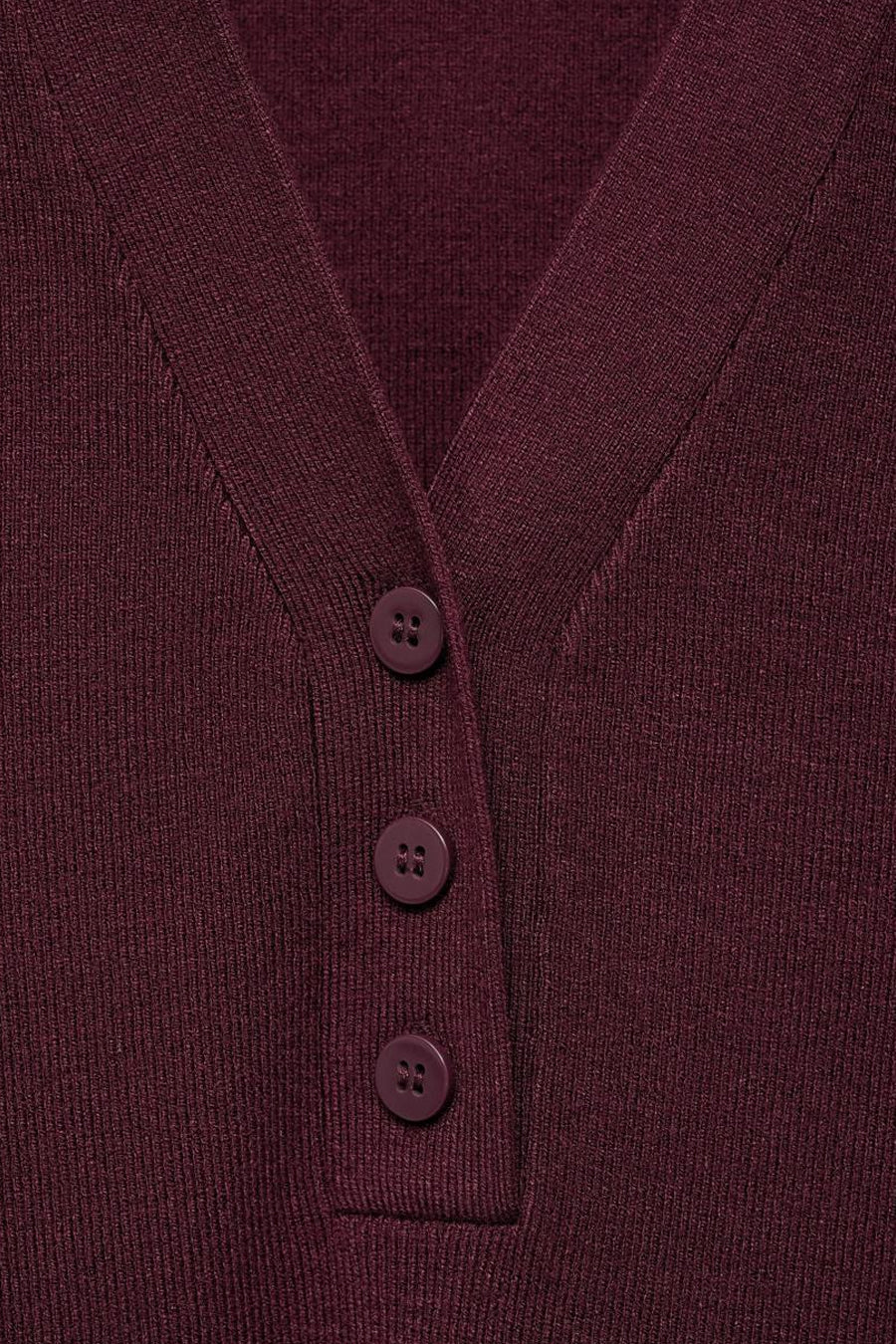 Pull met ronde hals - bordeaux - MANGO - 5