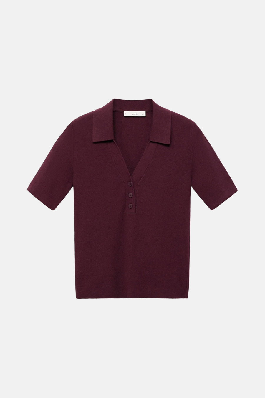 Pull met ronde hals - bordeaux - MANGO - 6