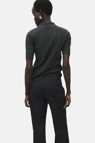 Pull met ronde hals - grijs - MANGO - 5