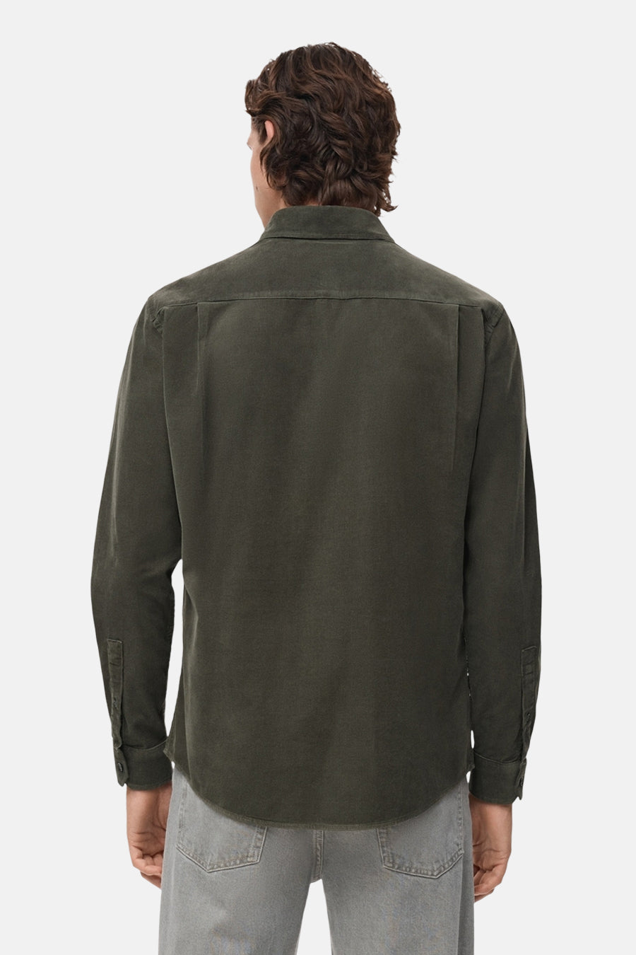 Chemise à manches longues - vert - MANGO - 3