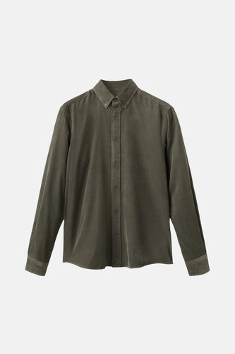 Chemise à manches longues - vert - MANGO - 5