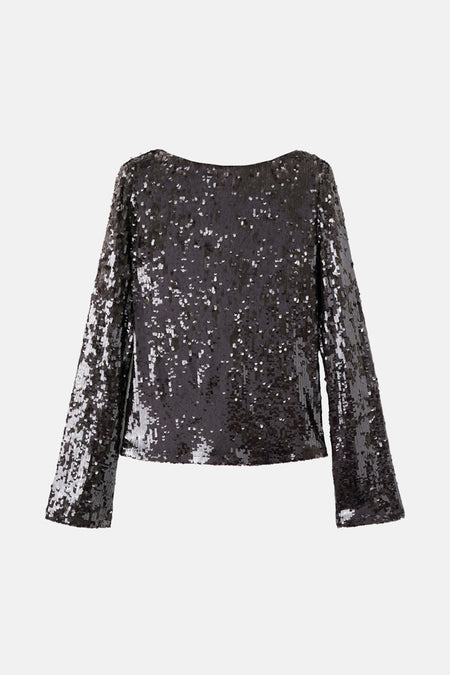 Blouse (lange mouwen) bruin - MANGO