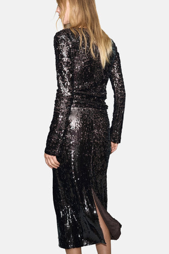 Blouse (lange mouwen) bruin - MANGO