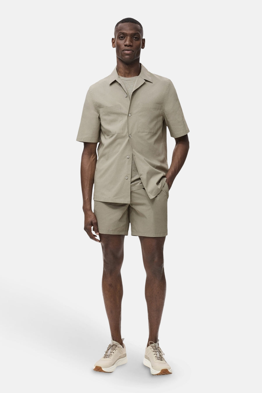 Chemise à manches courtes - Kaki - MANGO